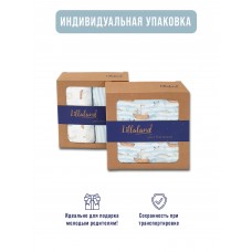 Плед детский Lillaland кораблики/полоска 100/80