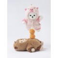 Lina Медведь молочный в костюмчике Капибар брелок XS (±15 см) от TeddyTales Lina Медведь молочный в костюмчике Капибар брелок XS (±15 см) от TeddyTales
