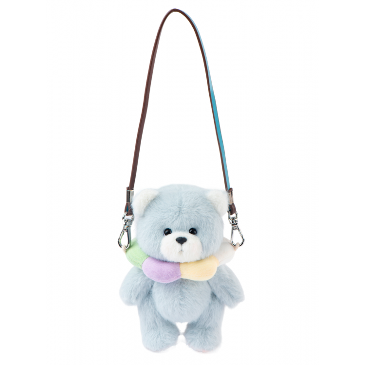 Lina Медведь Карманная серия Радужный цветочный медведь XS (±15 см) синий цвет от TeddyTales Lina Медведь Карманная серия Радужный цветочный медведь XS (±15 см) синий цвет от TeddyTales