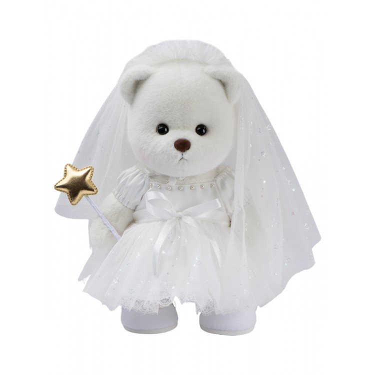 Lina Медведь белый Невеста Астронавта в платье  M (±30 см) от TeddyTales