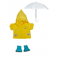 Жёлтый дождевик комплект M (с туфлями, зонтом)