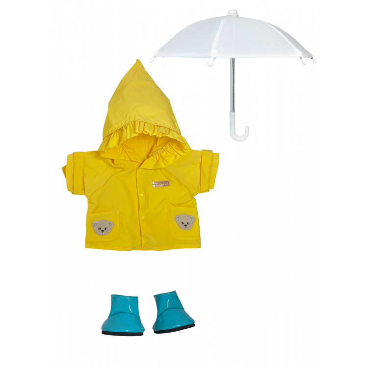 Жёлтый дождевик комплект M (с туфлями, зонтом) от TeddyTales Жёлтый дождевик комплект M (с туфлями, зонтом) от TeddyTales