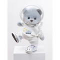 Lina Медведь голубо-серый Жених Астронавт в костюме  M (±30 см) от TeddyTales