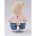 Розовый комплект с сердцем M (розовая игрушка+синие штаны) от TeddyTales Розовый комплект с сердцем M (розовая игрушка+синие штаны) от TeddyTales