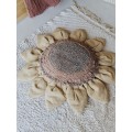 Круглая интерьерная подушка Подсолнух 90*90 от Lorena Canals