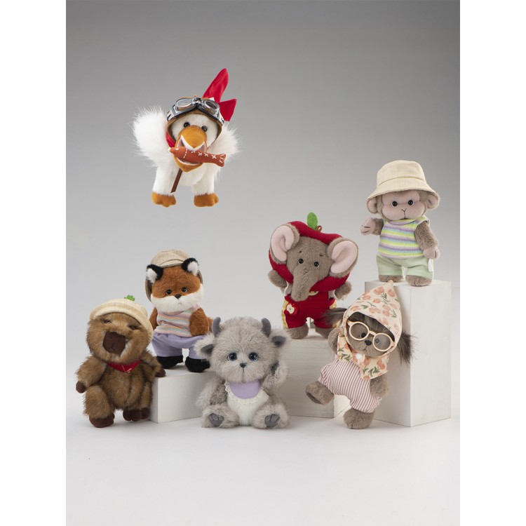 Lina Набор лесных зверят S (±15 см) (в коробке 6 шт) от TeddyTales Lina Набор лесных зверят S (±15 см) (в коробке 6 шт) от TeddyTales