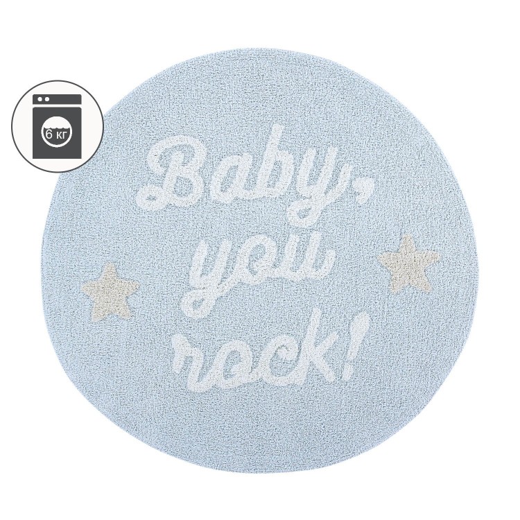 Ковер с надписью Baby, you rock! 120D Lorena Canals